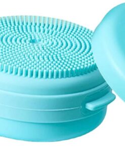 Soft Massage Scrubber - Silicone Cleansing Brush for Bathroom Use | Hygienic Tool with Soap Dispenser, Gentle Loofah Alternative, Hotel Bathing Accessories for Home Sensitive Skin