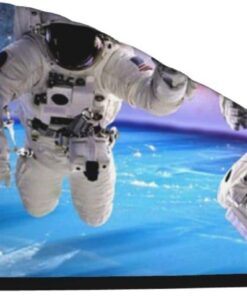 Xzeit Astronauta Planet Haartuch Korallensamt Trockenes Haar Kappen Schnell Trockenes Haar Bad Duschhaube Super Saugfähige Haartücher für nasses Haar Langes Dickes Lockiges Haar