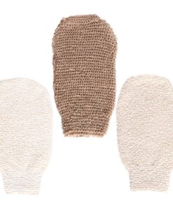 VALICLUD 3 Stück-pack Peeling Badehandschuhe aus Natürlicher Jute und Bambusfaser Schrubbhandschuhe für Körperpeeling Sanfte Reinigung Durchblutungsförderung Dusch und Badezubehör