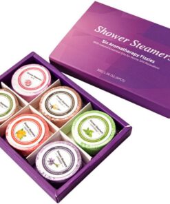 MAGICLULU 6 Stück Ätherische Öl Badetabletten aus Meersalz mit Blasenfreisetzung zur Entspannung und Ermüdungslinderung für Reise und Hotelnutzung Zufälliger Stil