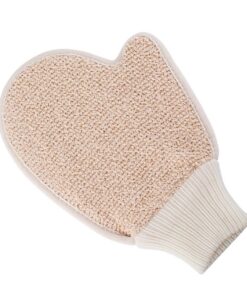 STOBAZA 2 Stück Peeling bad handschuhe aus Leinen und Sanfter Körper peeling rückenschrubber für Dusche und Spa Exfolierend Hornhautentfernend Hautpflegend Geeignet für Erwachsene