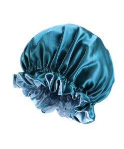 Healvian 3stücke Doppelter Satin-schlafhut Damen Mit Breiter Krempe Haarschonender Chemo-kappe Für Nacht Reiseschutz Elastisch Größenanpassung Farben Khaki Weinrot Blau