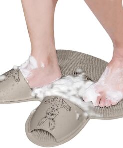 Duschfußschrubber – Silikon-Fußwaschbürste, Hornhautentferner für Füße, Saugnapf, Massagereiniger, Badewanne, Badezimmer, Bodenreinigungszubehör, Pediküre, Spa-Pflegezubehör