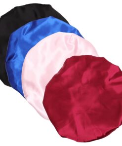 VALICLUD 4Stücke Satin für Teiliges Hochdehnbare Schlafkappen Haarschutz Beim Schlafen für Gesichtsreinigung Bequem Atmungsaktiv