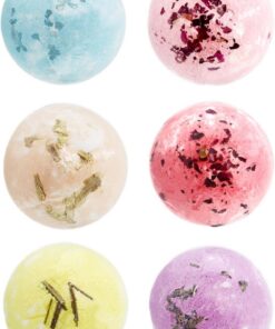 Badekugel-Set, Duschkugeln für Frauen, natürliche Duschkugeln, sprudelndes | Badekugel-Set, 6 Stück Bubble Spa Badekugeln für Freundinnen und Frauen, B