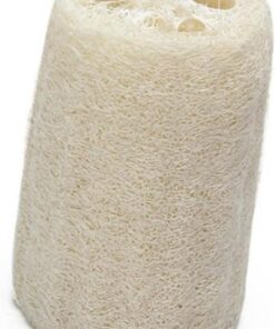 Natürlicher Luffa Badeschwamm 4 Zoll, Khaki, Scheuernd | Fibrige Innenseite, für Dusche und Haushalt, Tragbar, Duschschwamm für Körperpflege
