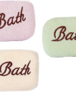 Healvian 15 Stk besticktes Badetuch badehandtuch kinder badehandtücher kinder Gesichtsschwamm Schaumbadeschwamm Schwämme Babybadetuch -Badeschwamm natürlich Duschgel neugeboren