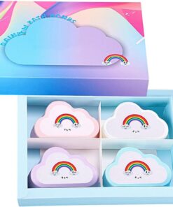 Schaumbad und Bubble Bath für Frauen Sanfte Regenbogenfarben Badekugeln für | 4 Stück Dicht Schäumende Badebälle Geeignet Für Kinder, , Mädchen, Jugendliche, Und Zuhause