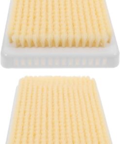 VALICLUD 2 Stück Rückenschrubber für Dusche mit Peeling Pad aus Kunststoff zur Wandmontage Gelb Ermöglicht Mühelose Rückenreinigung und Sanfte Massage im Bad