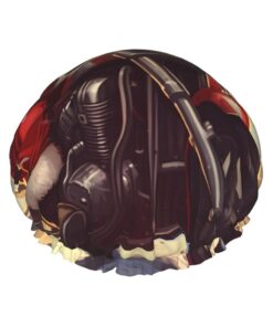 Duschhaube mit Weihnachtsmann-Motiv, bedruckt, für Damen, wasserdicht, wiederverwendbar, doppellagig, Duschhut, Badehaube, Duschkappen für Herren, Damen, Spa, Salon