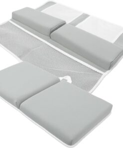 VALICLUD Badewanne Anti Rutsch Matte Knieschoner für Badewanne Gepolstertes aus Stoff für Babybaden und Eltern