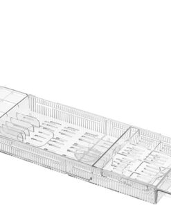 Bathtub Table, Anti-Tipping Bathtub Shelf, Clear Glass Tray Organizer, Bathroom Tray Organizer, Multi-Functional Bathroom Tray, Bathtub Organizer for Tablets, Candles, Drinks, Spacious Bath Tray