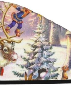 Xzeit Santa Claus Haar Handtuch Korallen Samt Trockenes Haar Caps Schnell Trockenes Haar Bad Dusche Kappe Super Saugfähige Haartücher für nasses Haar Langes Dickes Lockiges Haar