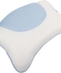 OUNONA Badewannenkissen mit 3D-netzgewebe und Saugnäpfen Rutschfestes Kopf und Nackenkissen aus Polyester und Silikon Leicht und Einfach zu Reinigen fürs Spa und Badewanne