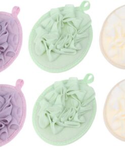 STOBAZA 6stücke Badeschwamm aus Schaumnetz Badekugel mit Seil Badeaccessoires für Erwachsene und Badeblume zum Entspannen Badespaß für Jeden
