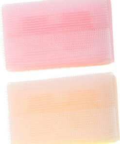STOBAZA Sensorische Trainingsbürste und Sanften Kopfhautmassage aus Schwamm 2 Stück-pack Tragbare Tastsinnbürste für Babys zum Baden für Neugeborene und Säuglinge