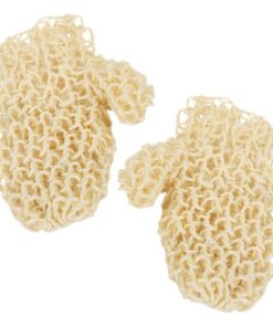 Healvian Sisal Peelinghandschuhe für Körper und Haut mit Starkem Peelingeffekt und Komfortablem Griff für Bad und Dusche zur Sanften Hautpflege