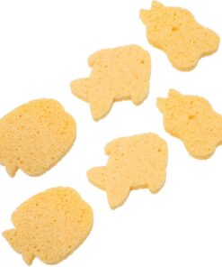 STOBAZA 2 Satz Babywaschschwämme in Lustiger Cartoon Form aus Zellulose für Bad und Dusche Weiche Badeschwämme mit Fisch und Hasenform für Neugeborene Zufälliger Stil