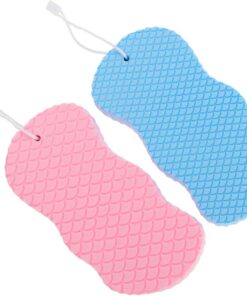 Healvian 2stücke Badeschwämme für Kleinkinder Weiche Körperwaschschwämme Scheuerschwämme für Duschen und Baden Badeartikel mit Idealer für Reichen Schaum und Müheloses Reinigen