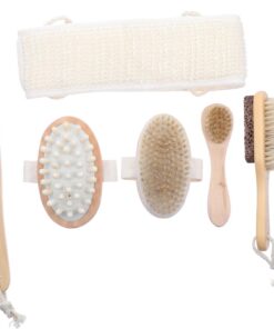 VALICLUD 6 Stück Spa Duschbürsten Mit Massagefunktion Körperpeeling Bürsten Für Rücken Nacken Und Schultern Hautfreundliche Badebürsten Mit Aufhängehaken Für Hauttypen Geeignet