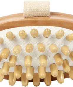 Massagebürste, manuelle Körpermassagebürste, entspannender Massagekamm aus Holz für tägliche Pflege, Entspannung und Stimulation, für Männer und Frauen zu Hause und auf Reisen