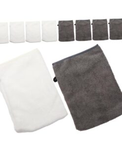 VALICLUD 10stücke Gesichtshandschuhe Für Reinigung Und Make-up Entfernung Aus Mikrofaser Und Polyester Bequeme Und Praktische Gesichtsreinigungshandschuhe Für Empfindliche Haut Für