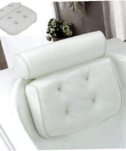 Lankater Bath Kissen Spa Badewanne Kissen Kopf, Hals Und Schulterstütze 4 rutschfest Starke Saugnäpfe