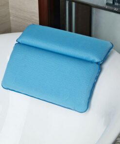 Wasserdichtes SPA-Badekissen Badewannenkissen Spa-Zubehör Kopfstützenkissen für die Badewanne Badewannenkissen Whirlpool-Kissen,Blau,37x29cm