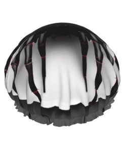 Badekappe mit Spinnen-Motiv, für langes und kurzes Haar, waschbar, elastisches Band, Badehaarmut für langes Haar, Zopf
