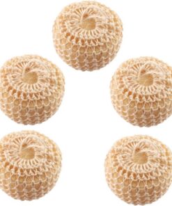 Healvian 5stücke Körperpeeling-schwamm aus Sisal Duschschwamm für Bad Reinigungstuch mit Peeling-funktion Natürlicher Peeling-ball für Dusche