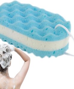 Weiches Badetuch – Körperschwamm und Badeschwamm, weich und | langlebig, dreilagiger Schaumstoff- für Geburtstag, Ostern, Weihnachten