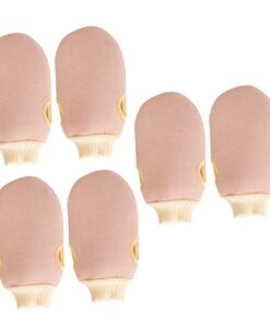 Healvian 6stücke Teiliges Peeling-handschuhe Für Bad Und Dusche Universelle Körpermassage-mitten Hellrosa Exfolierende Massagehandschuhe Für Sanfte Hautpflege Und Entspannung