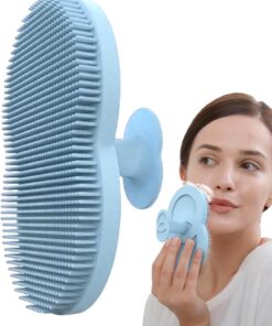 Gesichts-Silikon-Schrubber – weiche Peeling-Bürste für Dusche, Körpermassage-Reinigungsbürste | Handbadschrubber, sanft zu allen Hauttypen, ideal zum Waschen des Gesichts und zum Entfernen