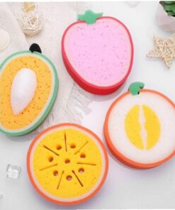 4 Teile/Satz Obstschwammbad Für Körperreinigung Körper Schwämme Wäscher Dusche Schwamm Für Kinder Kinder