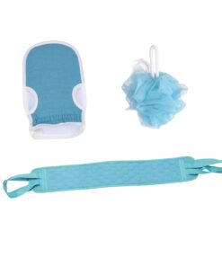 STOBAZA Peeling Rückenschrubber und Peelinghandschuh Satz für Dusche Peeling Körperhandschuhe Waschhilfe zum Entfernen Abgestorbener Haut