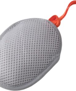 Seifensack, Netz-Schaumnetz, Seifenschrubber, schnell trocknendes Nylon-Material, reichhaltige Schaumbildung, für Dusche, Reisen, Camping, Fitnessstudio, Größe 10 x 13 x 5 cm, Weiß, 1 Stück