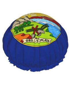 Duschhaube mit Montana-Staatsflagge, groß, waschbar, elastisches Band, Badehaar, Duschhaube