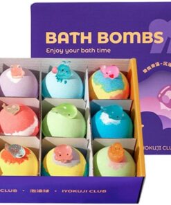 Badebälle für die Badewanne 12-teiliges handgemachtes Badeset für Kinder | Brausebadekugeln für Schaumbad für Kinder Mädchen Spa Reise Zuhause Bad Hotel Entspannung Spiel
