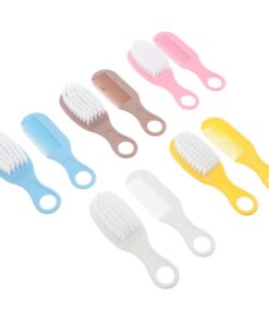 OUNONA 5sätze Kopfhautkamm Mit Weicher Bürste Und Kamm Für Neugeborene Kleinkinder Milchschorfentfernung Babypflege Haarkamm Mit Sanften Zähnen Ergonomischer Griff Für Einfache