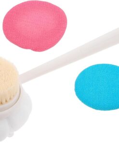 VALICLUD Peeling Rückenbürste für Dusche mit Ergonomischem Rutschfestem Griff Weichen Borsten und Leichtem Design Sanftes Körperpeelingbürste für Männer und Frauen Bad und Körperbürste für