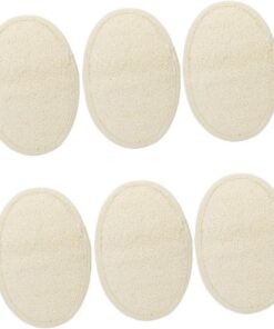 Healvian 6 Stk Luffa-Schwammwäscher Peeling-Luffa-Schwamm Badeschwamm Schrubber Schwämme zum Reinigen Badetücher Luffa-Schwammpads Körper Schwammmatte Handschuhe