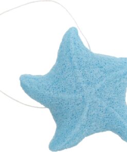 STOBAZA Sanfter Duschschwamm für Kinder in Seesternform aus Pflanzlichem Material Flexibel und Angenehm für Hautreinigung im Badezimmer