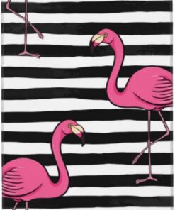 BAFAFA Handtücher, Motiv: rosa Flamingo, bedruckt, Mikrofaser, sehr saugfähig, weiche Waschlappen für Badezimmer, Fitnessstudio