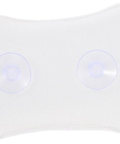 STOBAZA Badewannenkissen Knochenform aus Atmungsaktivem Netzgewebe mit Saugnäpfen Weich und Schnell Trocknend Nackenkissen für Badewanne und Wellness