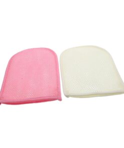OUNONA 2 Stück Peeling Duschhandschuhe aus Nylon mit Starker Peelingfunktion zur Gründlichen Körperreinigung und Sanften Massage für Männer und Frauen in Verschiedenen Farben