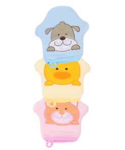OUNONA 3stücke Pack Cartoon-badehandschuhe Junge Mädchen-duschhandschuhe Schaumhandschuhe Für Junge Mädchen Scheuerhandschuhe Duschzubehör Aus Hochwertigem Material