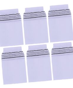 10 Stück Badehandschuhe aus Kunstseide in Weiß für Zuhause | Grobe Struktur, Schonende Anwendung der Haut, Geeignet für Reise und Heimgebrauch