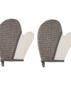 OUNONA 2stücke Peeling Badehandschuhe Für Körperpeeling Rauer Textur Zum Waschen Und Entfernen Von Abgestorbenen Hautzellen Leicht Zu Reinigen Und Trocknen Strapazierfähig Und Langlebig a