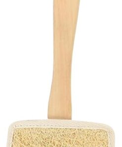 Luffa mit Griff, Luffa mit langem Holzgriff, Duschrückenbürste, ergonomisches Tiefenreinigungswerkzeug für Männer, Frauen, Erwachsene, Freunde, Vater, Mutter