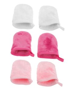 6 Stück-pack Gesichtsreinigungshandschuhe aus Feinfasern mit Weicher Textur und Aufhängevorrichtung für Sanfte Gesichtspflege und Make Up Entfernung